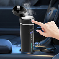 Electric Car Kettle, 450ML Portable Travel Kettle for 12V/24V Car Stainless Steel Water Heating Cup for Heating and Keeping Warm
