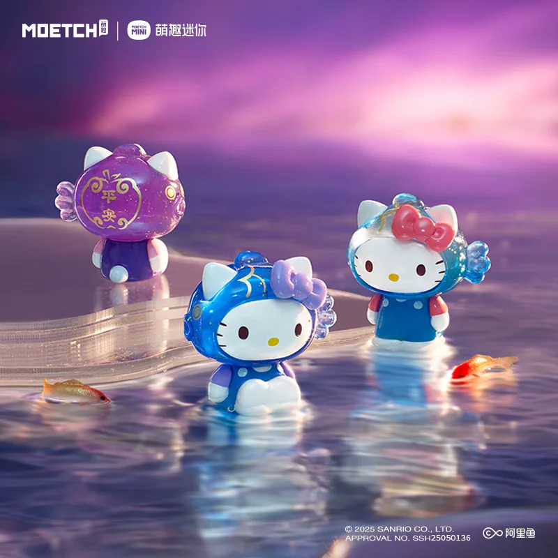 

Hello Kitty Lucky Koi Series Cute Bean Blind Box Mini Figurine Desktop Decoration Collectible Surprise Gift For Girls