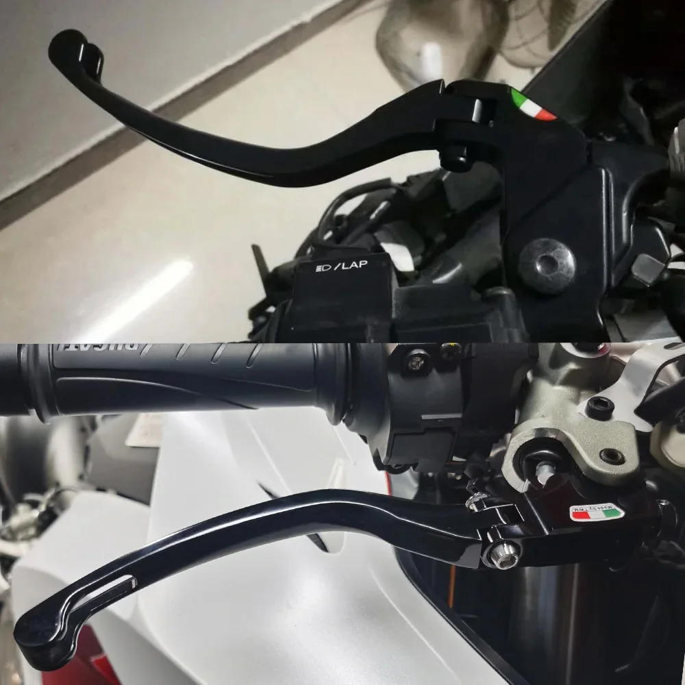 Motorcycle Adjustable Right Brake Clutch Lever For APRILIA TUONO/RS 660 RSV4 FACTORY/RSV4-R/RR/RF CNC Folding Left RCS Handle