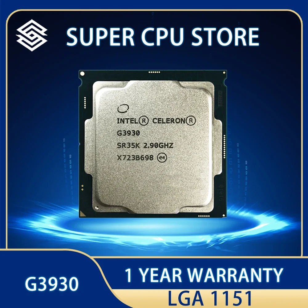 Intel Celeron G3930 CPU Processor 2M 51W  2.9 GHz Dual-Core Dual-Thread LGA 1151