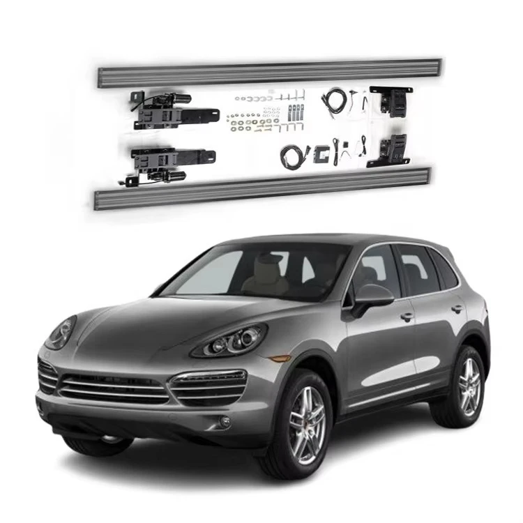 LED Light Automobile High Aluminum Foot Pedal Side Step Board Electric Running Boards OEM for Cayenne 2018-2022