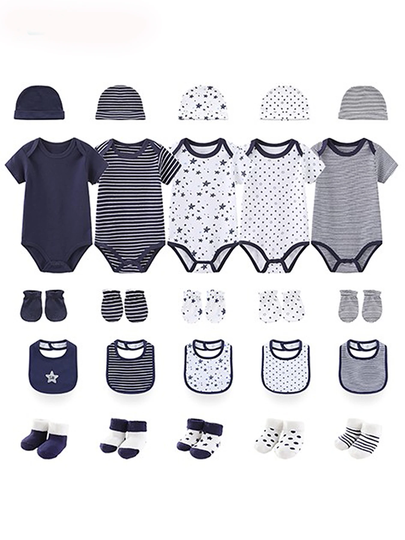 Baby Clothing Essentials Newborn - 25 Parça/Set Bebek Erkek Kız Giyim