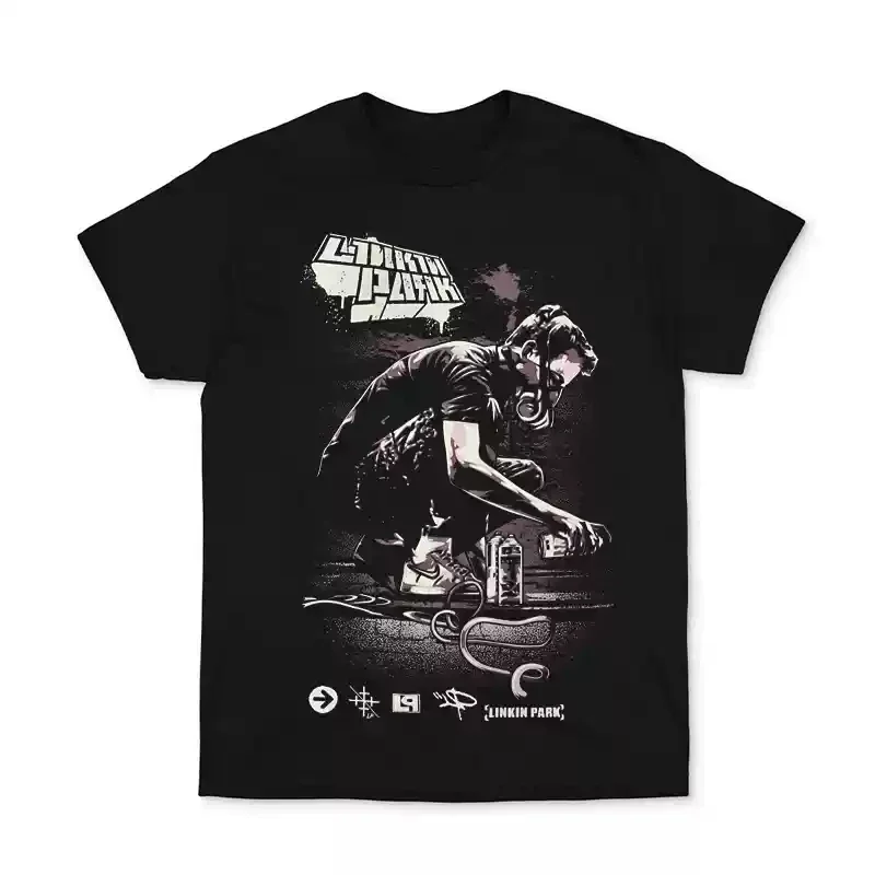 

2024 Popular New Linkin Park Rock Band Europe and The United States Short-sleeved T-shirt Clothes for Men and Women Around