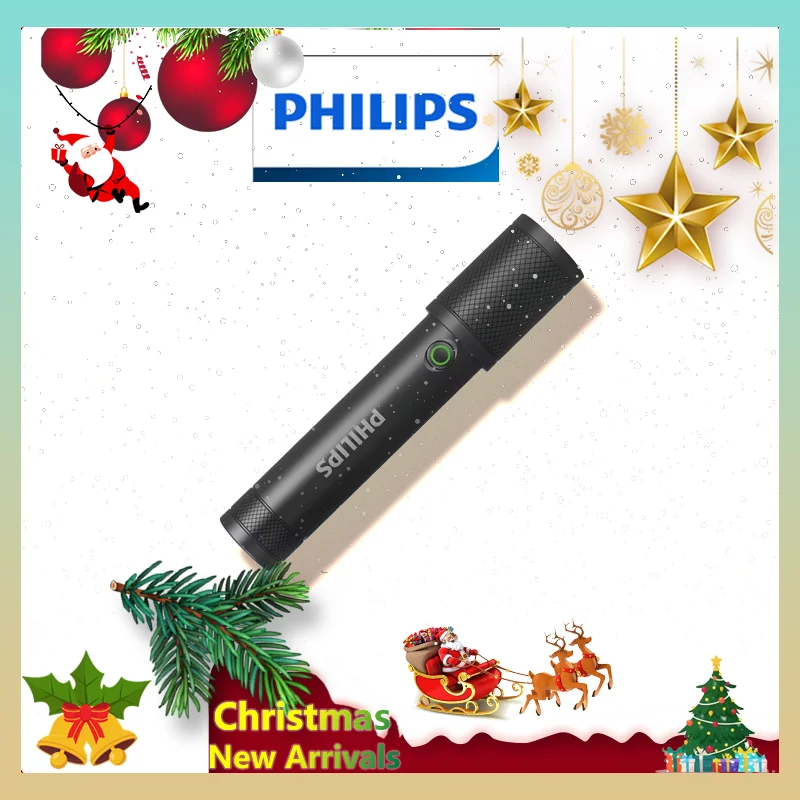 Philips new flashlight strong searchlight with side light can be used for a variety of lighting