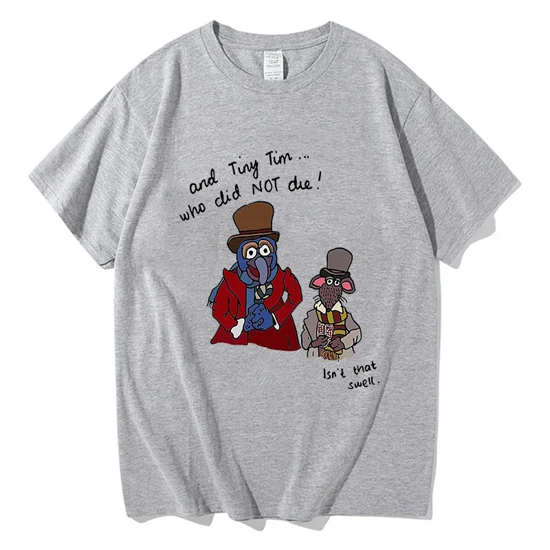 Muppets Christmas Carol Tshirt Funny Men/Women Clothing Harajuku T-shirt Unisex Vintage Kawaii 100% Cotton Tops Graphic T Shirts