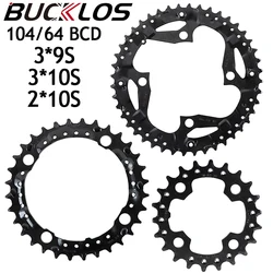 BUCKLOS MTB chainring 2*10S 3*10S 3*9S mountain bike chainwheel double triple speed bicycle crown 22T 24T 32T 42T 44T 26T 38T