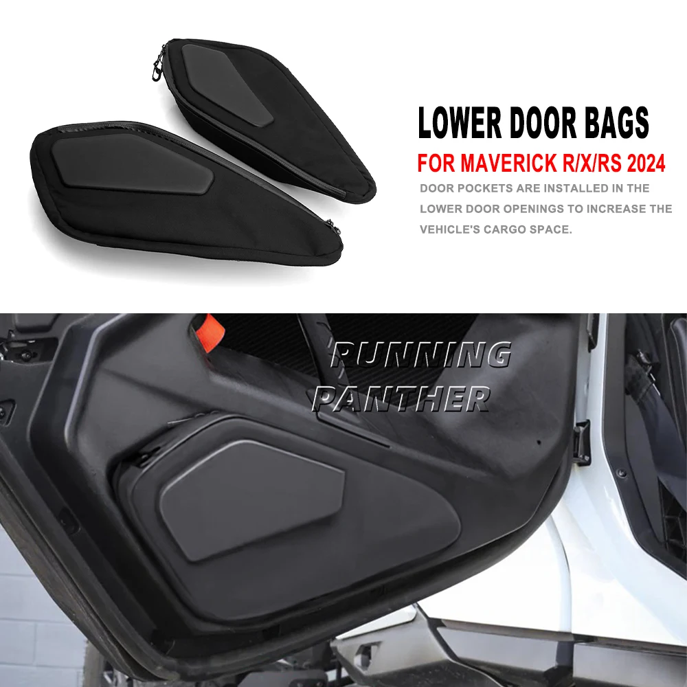 

UTV FOR Can-Am MAVERICK R UTV 2024 - Lower Door Bags 5L Capacity Tool Storage Pack Kit Accessories For Can Am Maverick R