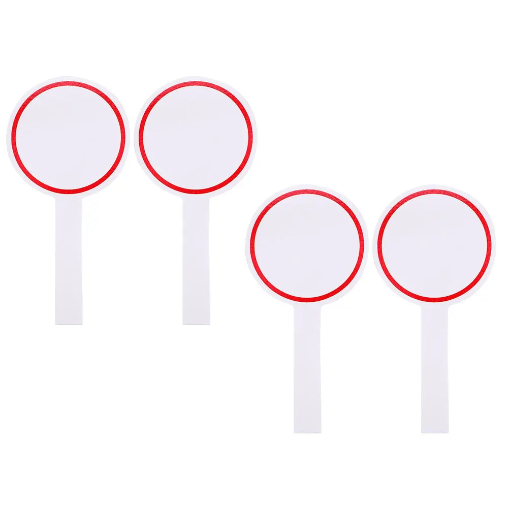 4 قطعة مجاذيف المسح الجاف ألواح بيضاء محمولة سهلة الإمساك قابلة لإعادة الاستخدام لوحات التسجيل عمر خدمة طويل مجاذيف المسح الجاف #4