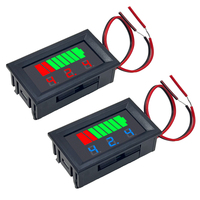 Car Battery Charge Level Indicator 12V 24V 36V 48V 60V 72V Lithium Battery Capacity Meter Tester Display LED Tester Voltmeter