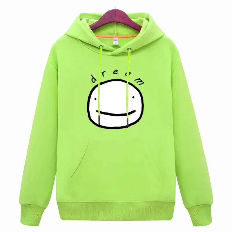 2024 New Sapnap Cosplay Kid Dream Green Hoodies Sweatshirt Vintage Graphic Hip Hop Hoodie Sudaderas Aesthetic Clothes Costume