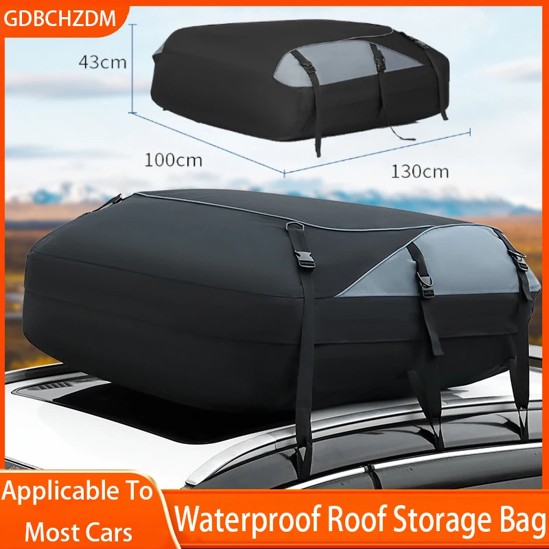 

Car Roof Bag Top Cargo Carrier Bag Waterproof Camping Loop Bag For All Cars Sunroof Loopback