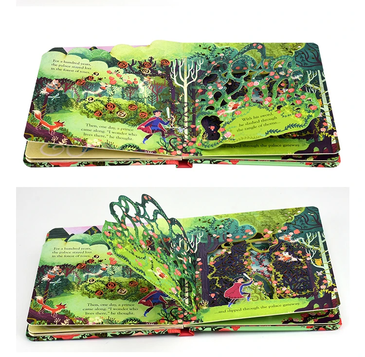 Usborne Peep Inside Fairy Tale Sleeping Beauty Montessori Educational English Picture Book for Kids Reading 3D Flap Story Books