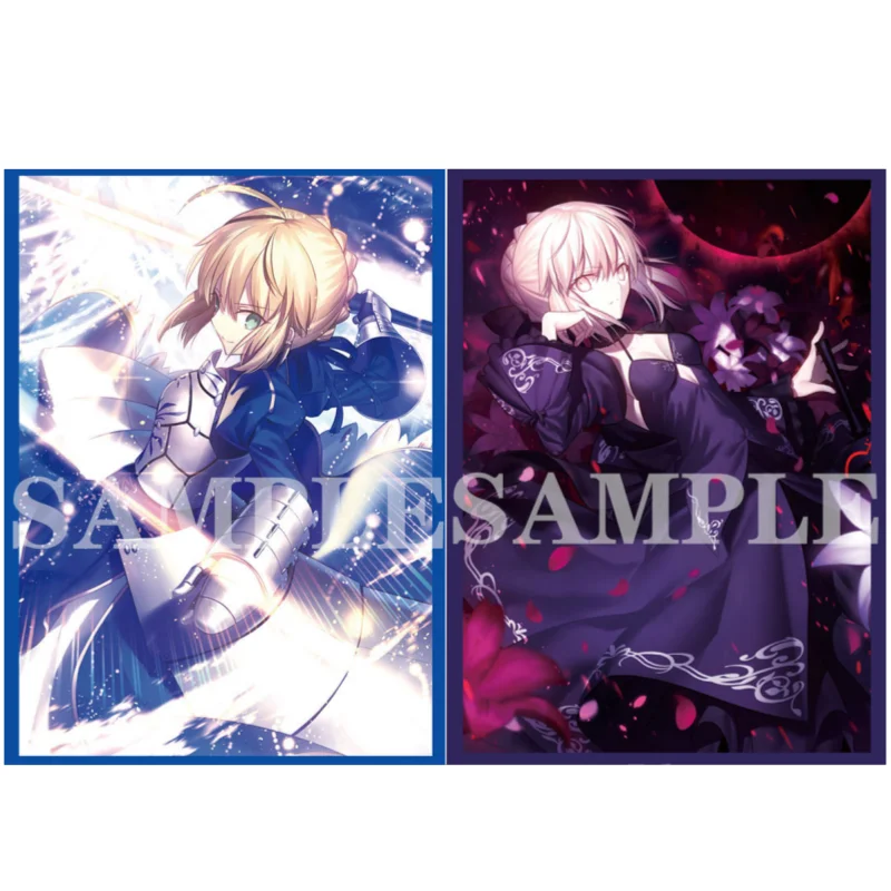 60Pcs/Set ACG Cards Sleeve Fate Grand Order FGO Saber Anime Game Normal Version Colorful DIY Toys Gifts Cards Protective Cover