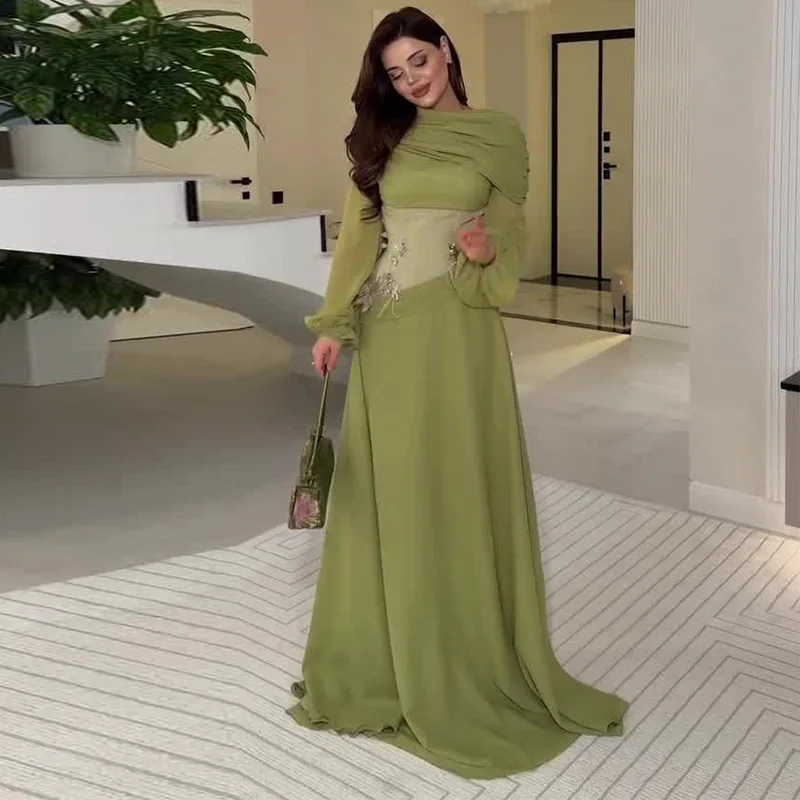 robes-de-soiree-vintage-en-mousseline-de-soie-verte-avec-appliques-florales-manches-longues-robes-de-bal-longueur-au-sol-robes-personnalisees-pour-occasions-speciales