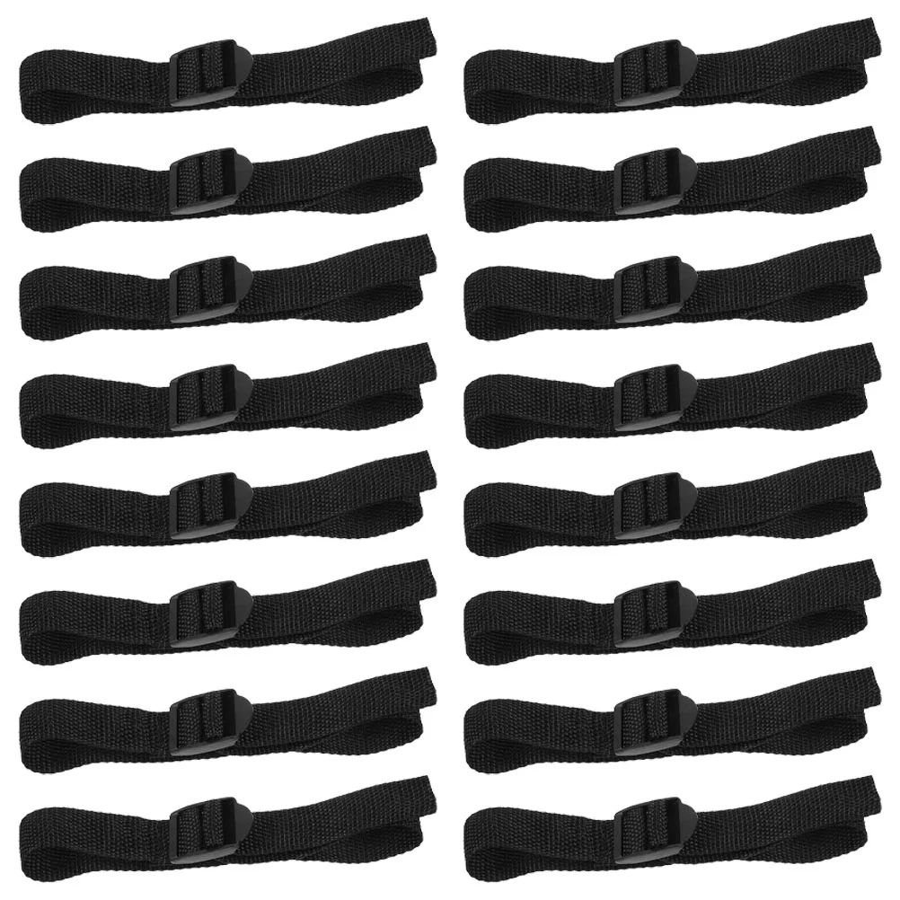 

16 Pcs Shoe Laces Lawn Scarifier Spike Shoes Straps Aerator Sandals Garden Black Gardening Adjustable Patio