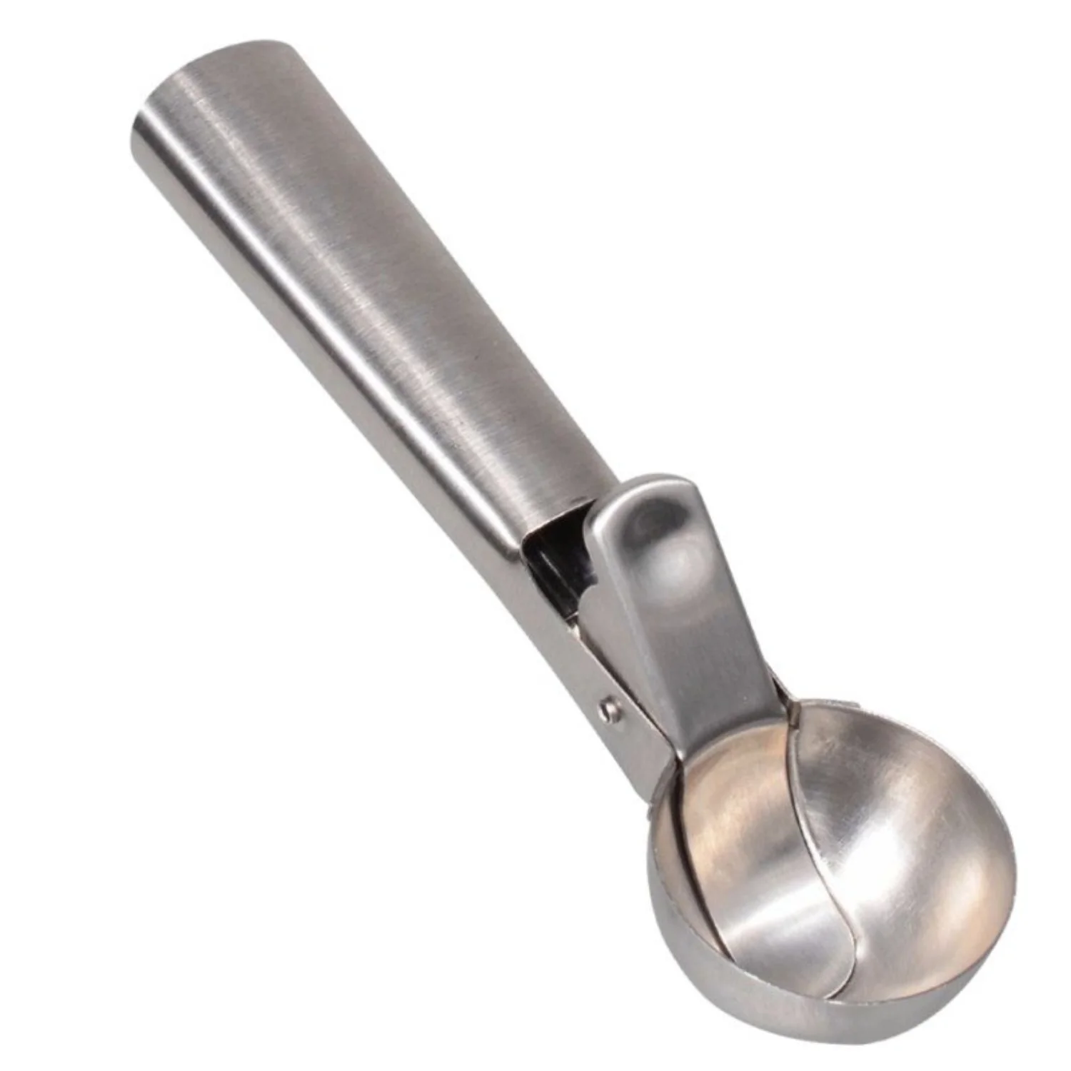 7 Stainless Steel Ice Cream Scoop Cookie Dough Scooper with Trigger Spoon - Perfect for Watermelon, Frozen Yogurt, Sorbet, Jell