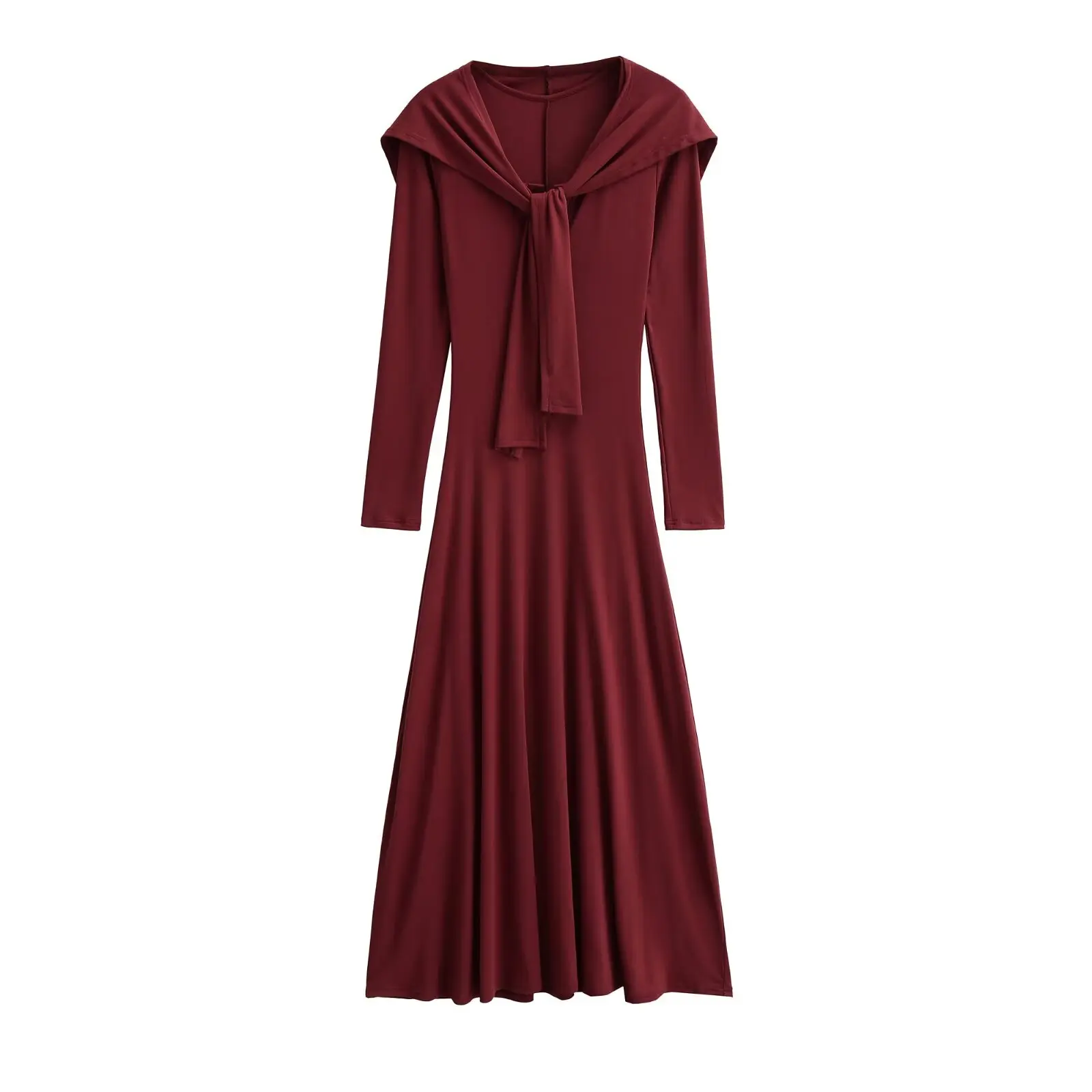 الكورية Sle طويلة Sve V-Ne محبوك الدكتور مع awl التخسيس الخصر تصميم ل أوائل الخريف المرأة Faion لباس غير رسمي