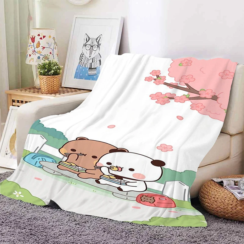

Cartoon Fluffy Soft Blankets for Winter Bubu Dudu Bed Warm Fleece Camping Custom Nap Decorative Sofa Blanket Microfiber Bedding