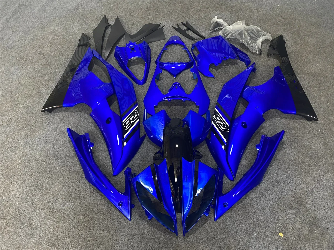 

Motorcycle Fairing Set Suitable for Yamaha R6 2008 2009 2010 2011 2012 2013 2014 2015 2016 YZF600 08-16 Body fairing Blue Black