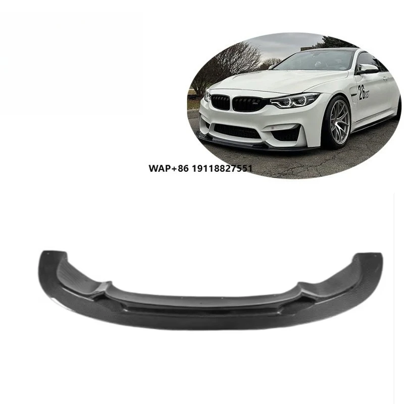 Image of GT4-Style Leichtgewichtiger Carbon-Faser Universal Frontspoiler Frontstoßstangen-Splitter für F80 M3 F82 F83 M4