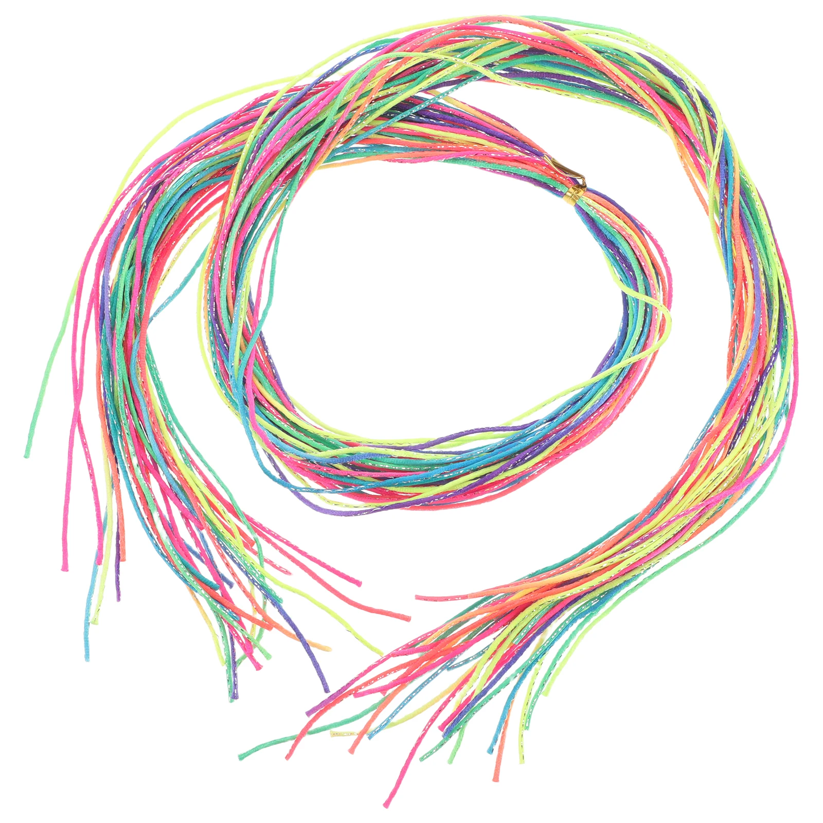 

120 Pcs Colored Rope Hair Braided Headdress Ornaments Accessories Colorful Ties for Braids Girls Braiding Stuff Ribbon Braider