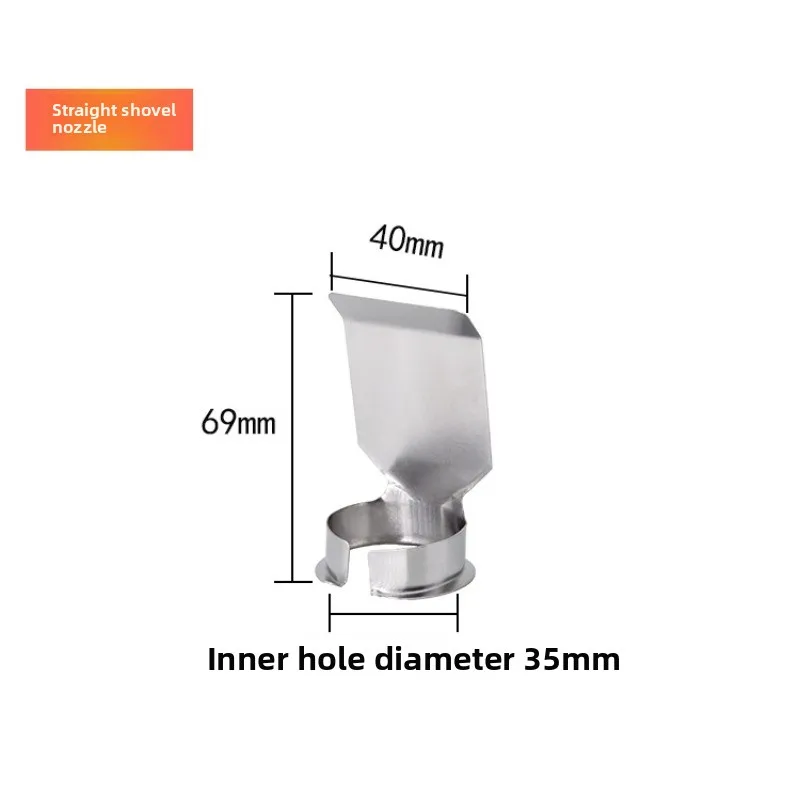 9pcs Universal Handheld Hot Air Gun Nozzle Three-layer Five Layer Round Flat Nozzle Baking Gun Head Hot Air Tube Gathering Tool