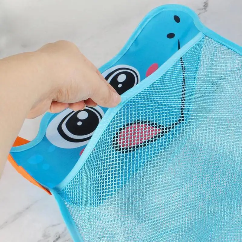 Suporte de brinquedo para banheira, malha de grande capacidade, armazenamento de brinquedos, multi cesta de banho, chuveiro, secagem rápida, acessórios, bolsa suspensa
