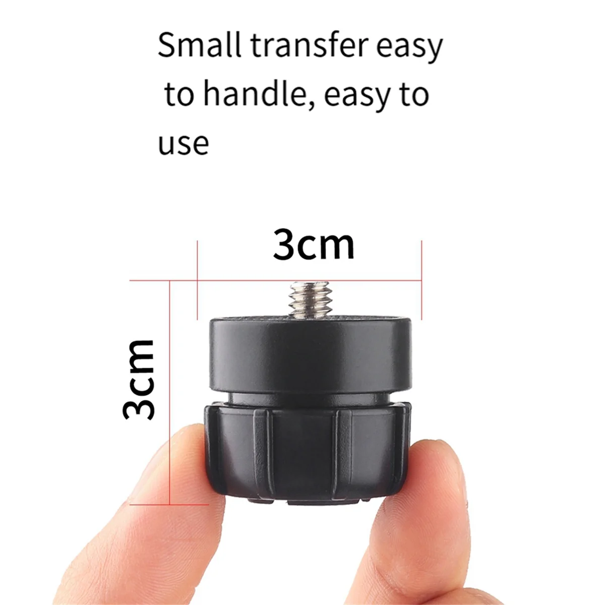 BallHead Adapter Clip Mount for Action Camera Ballhead Converter 3/8 Screw to 17mm BallHead Interface Joint Adapter