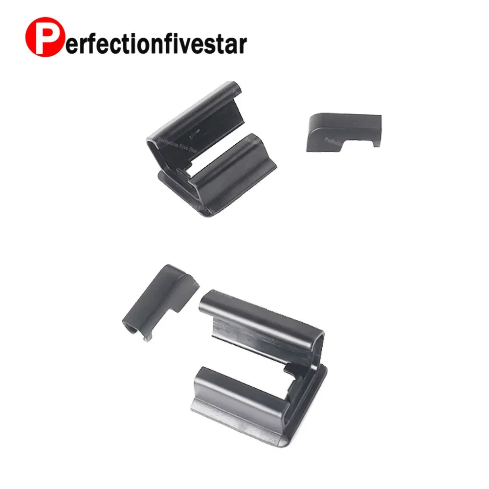 4Pcs OEM Front Seat Guide Rail Track End Plate Cover End Cap Trim Black For A4 A5 A6 A7 TT CC 4F0 881 347/348 8E0 881 347E/348 E