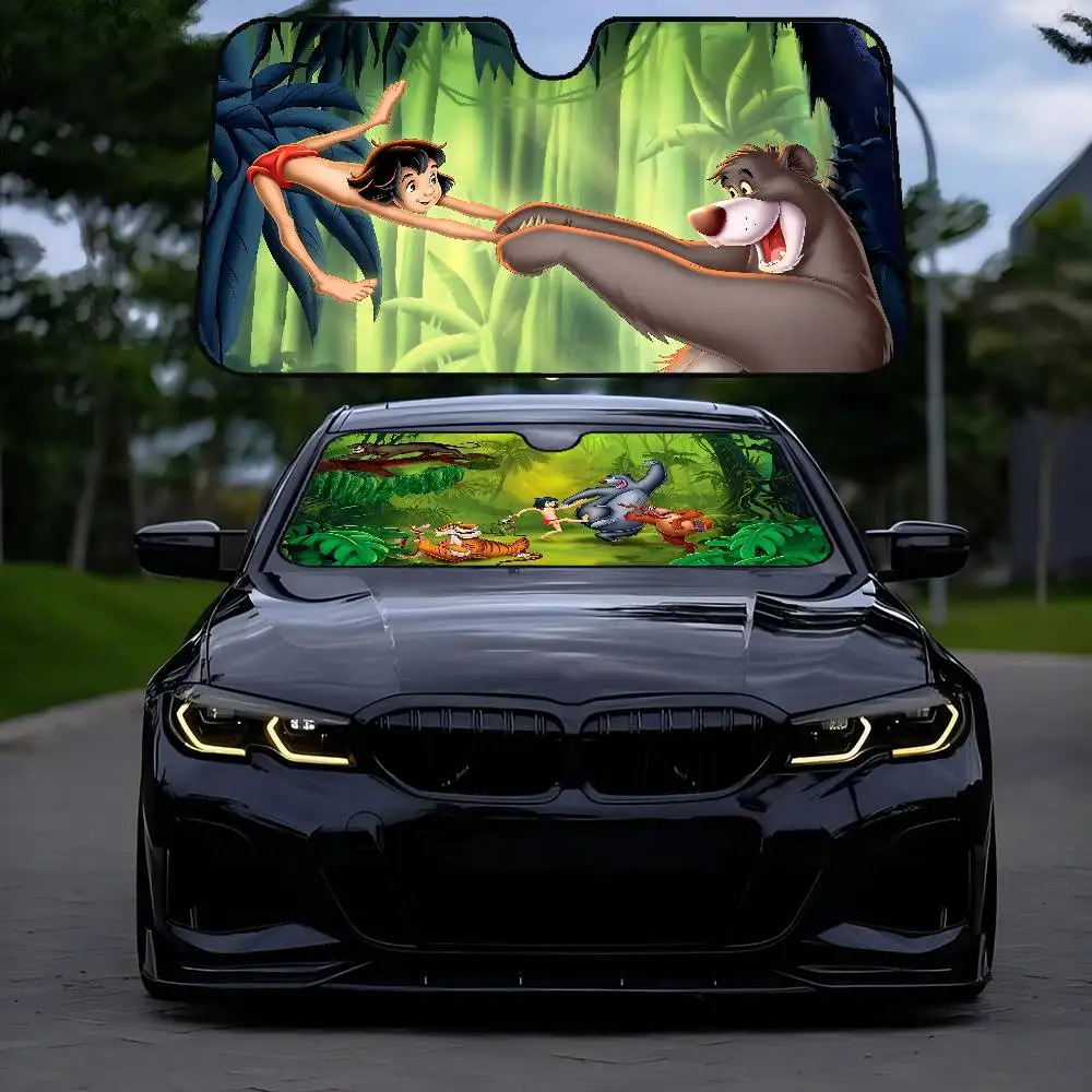 

Cartoon Jungle Boek Car SunShade Car Sunshade Window Sunshade Sunblock Front Windshield Double Ring Sunshade