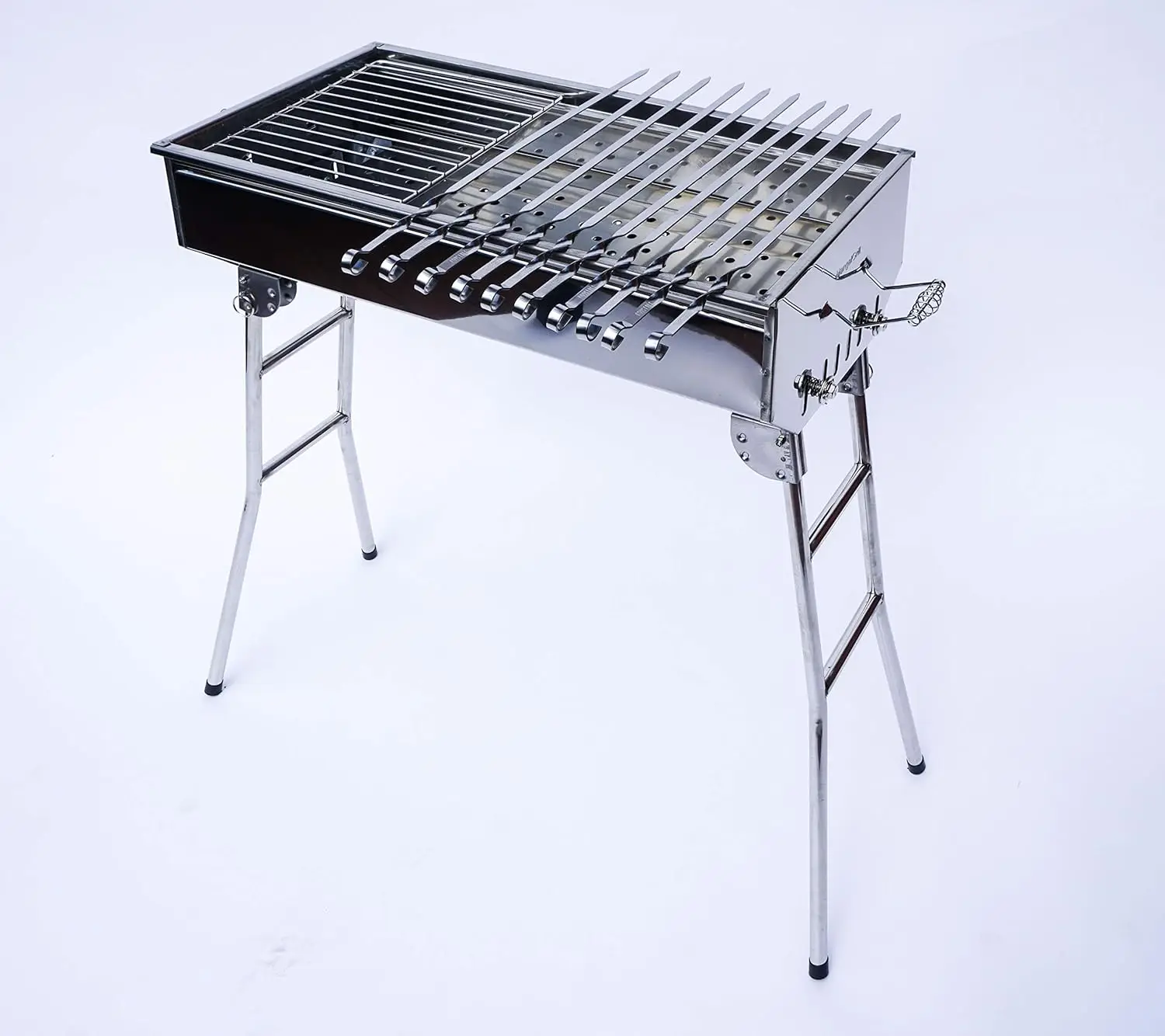 

STAINLESS STEEL CHARCOAL GRILL MANGAL SHISH KABAB KABOB BBQ BARBECUE SHASHLIK