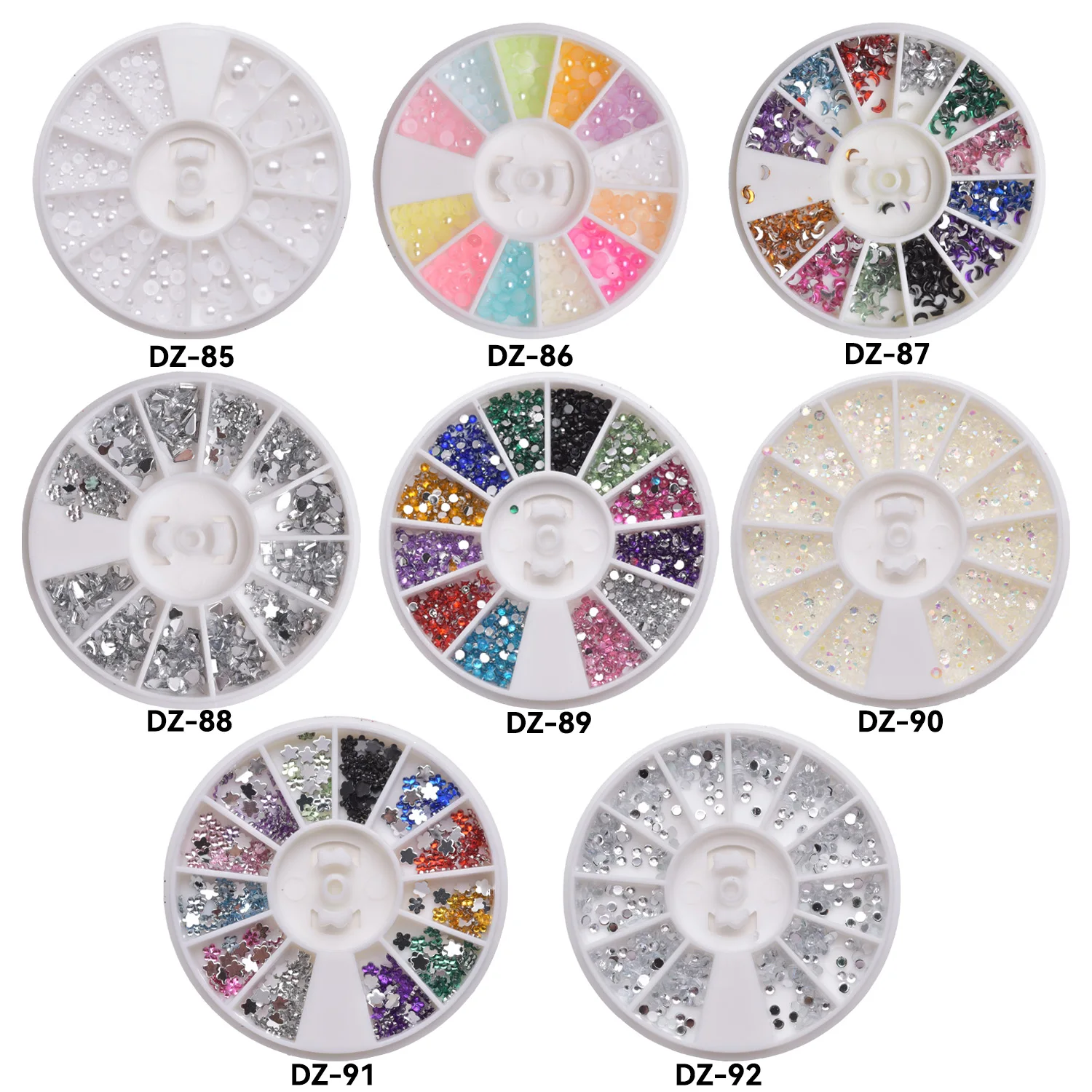 بريق حجر الراين مسمار أجزاء 3D مسمار الفن كريستال الأحجار الكريمة خرز للمجوهرات مسمار سحر مانيكير زينة اكسسوارات مستلزمات الأظافر