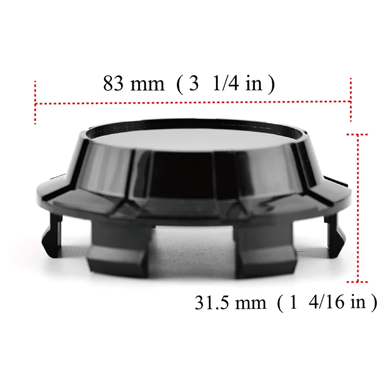 GTownworks 4 pcs OD 83mm ID 76mm Dome Wheel Center Cap For 2005-2013 Yukon Sierra 2007-2013 Avalanche Wheel Cap Auto Accessories