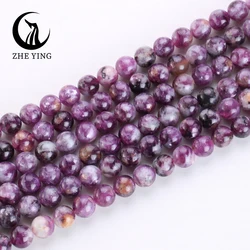 New Natural Phosphosiderite Beads Tanzanian Purple Emerald Stone Round Loose Beads For Jewelry Making DIY Bracelets 8 10mm 15