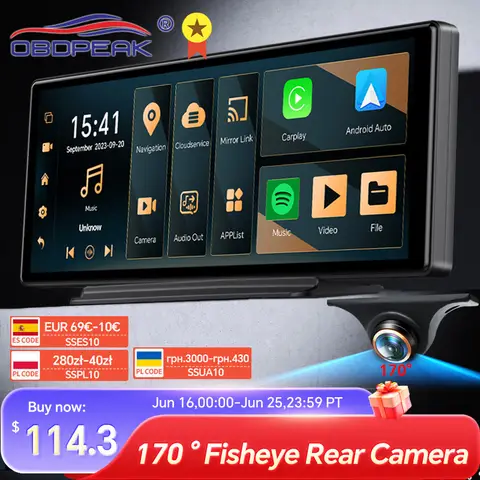 K50 170 ° 어안 후방 카메라, 4G + 64G 10.26, 4G 안드로이드 13 AI 화면, GPS 네비게이션, 카플레이, 안드로이드 자동 듀얼 렌즈 대시 캠 K50 170 ° 어안 후방 카메라, 4G + 64G 10.26, 4G 안드로이드 13 AI 화면, GPS 네비게이션, 카플레이, 안드로이드 자동 듀얼 렌즈 대시 캠