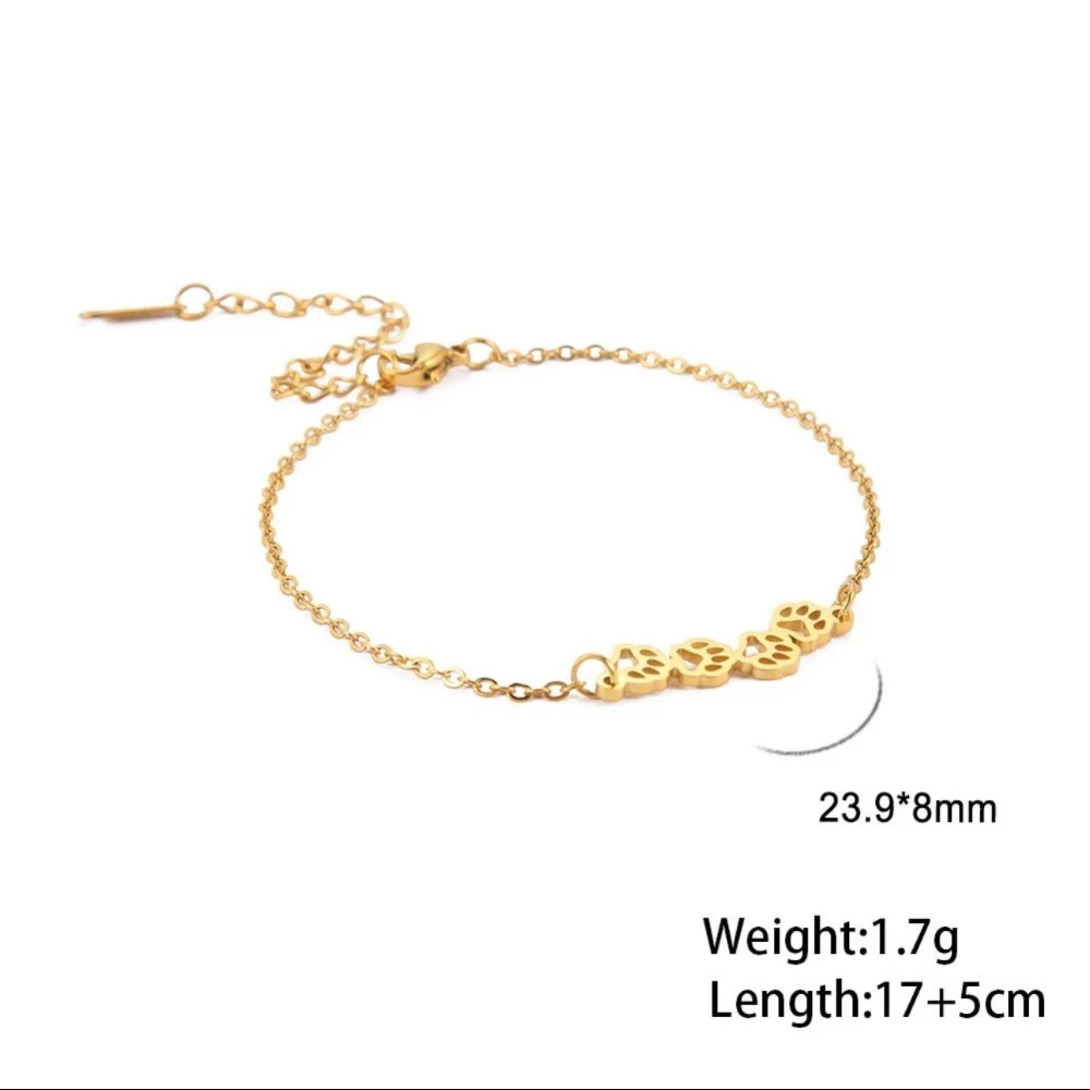 New Creative Fashion Cartoon Cat Claw Couple Bracelet for Women Men Cute Stainless Steel Bangle Jewelry Accessory Colorfast Gift