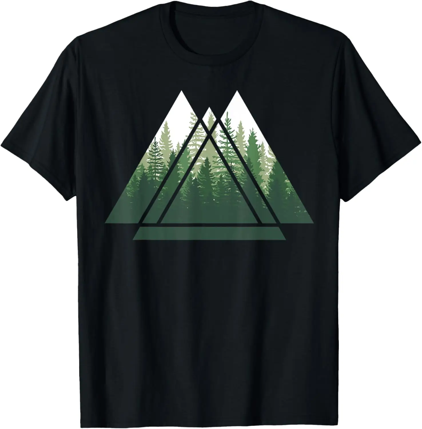 Forest Nature Triangle Minimalism T-Shirt