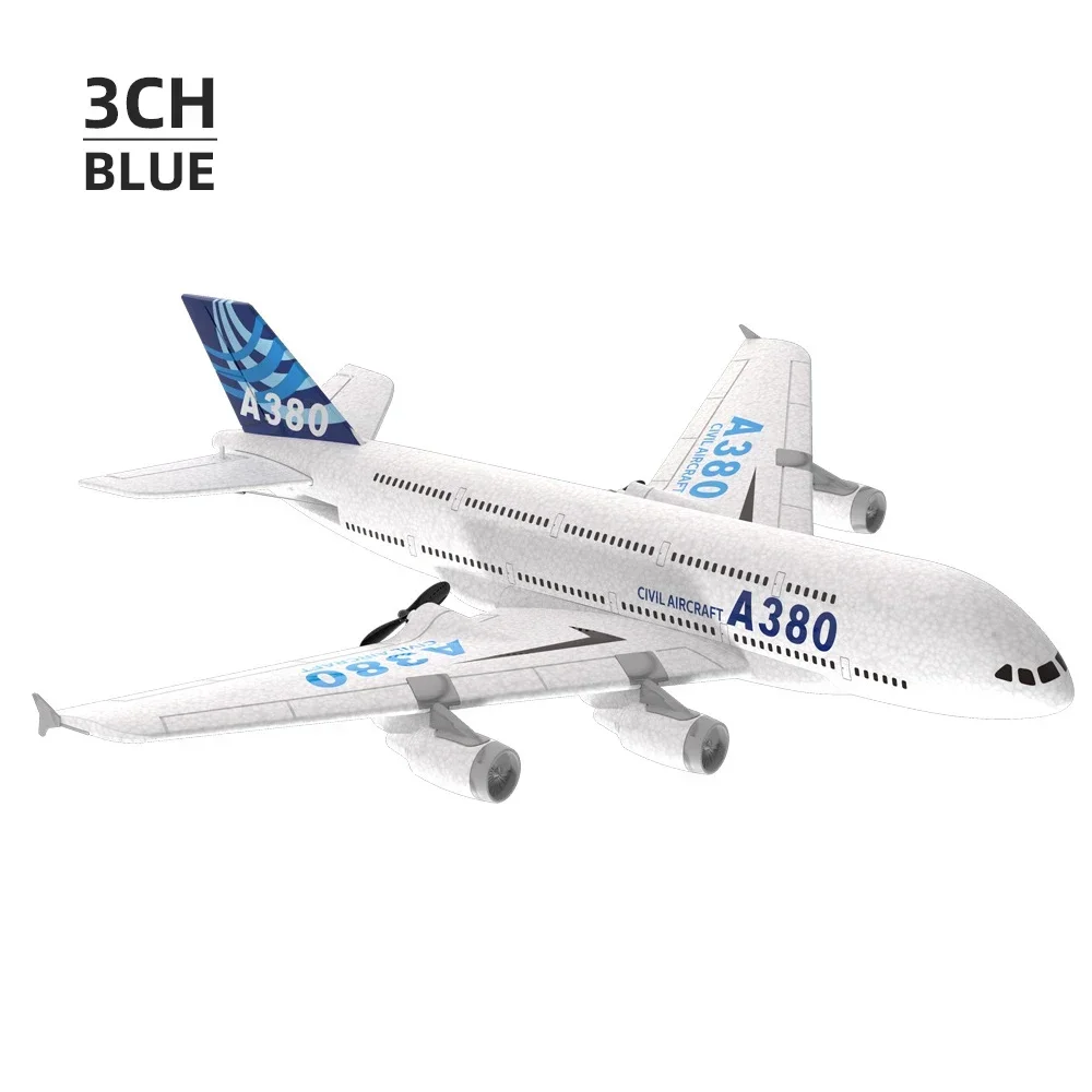 A380 RC Airplane Remote control Airbus Foam Plane 2.4G Glide Fixed Wing RTF RC aircraft RC Drone Modle Easy Fly kids Outdoor Toy