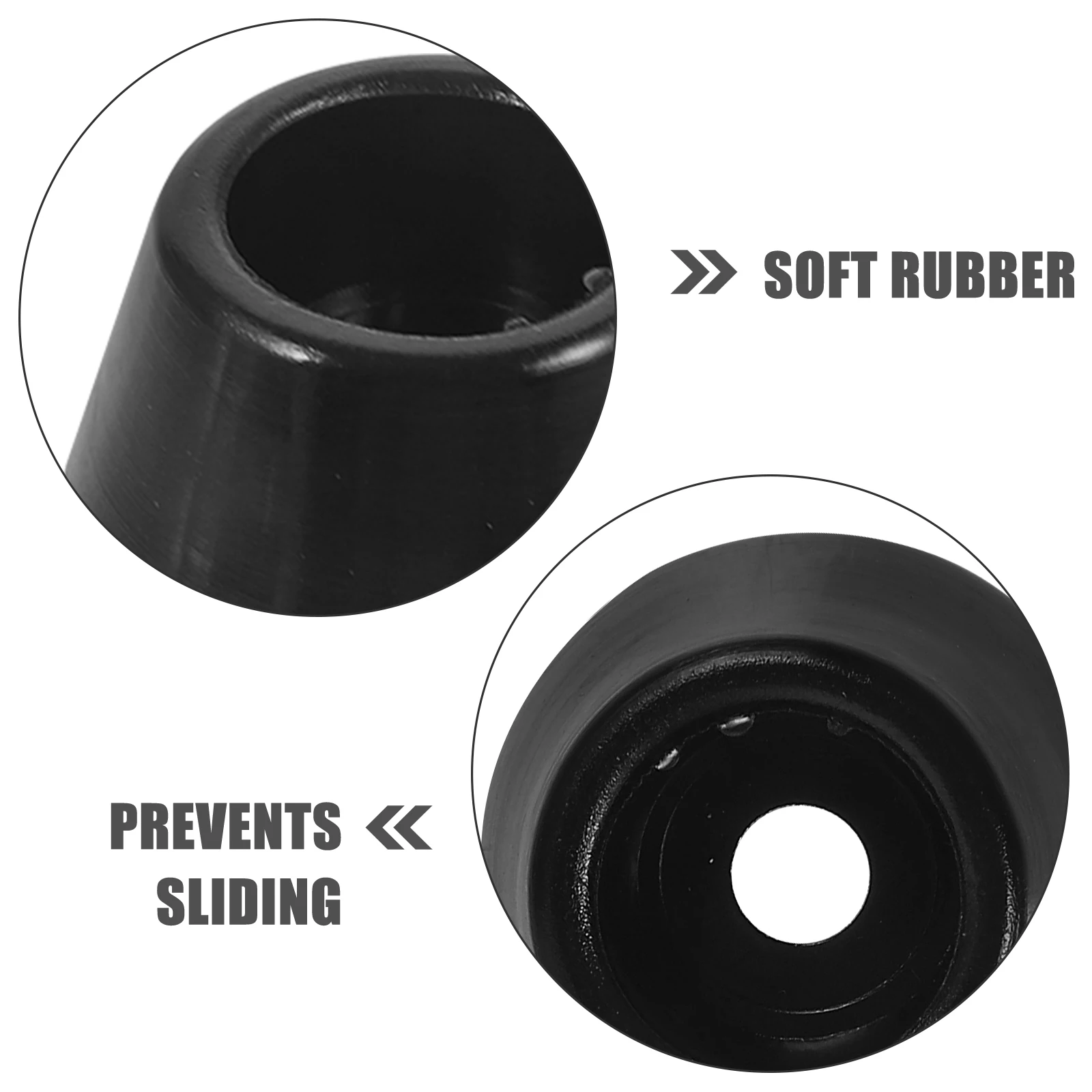 

20pcs Rubber Pads Anti-Slip Floor Protectors Soft Cushion Levelers Table Leg Levelers Table Leg Stabilizers Furniture Shims