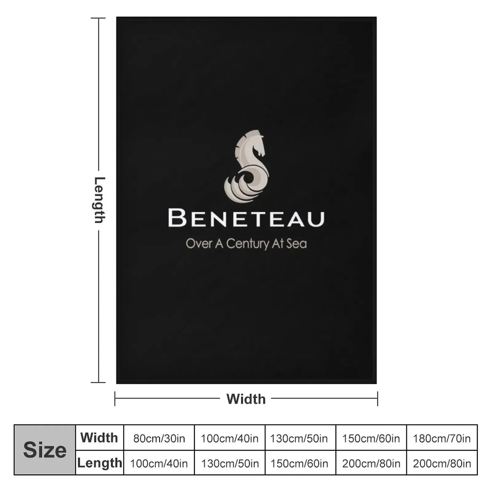 Beneteau Sailboat Sailing yacht POCKET SIDE Throw Blanket couch cozy soft plush fuzzy picnic outdoor blanket