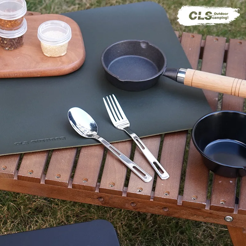 CLS Outdoor Insulated Waterproof Table Mats Leather Mats PU Tablecloth Floor Mats Camping Oilproof Table Stalls Picnic