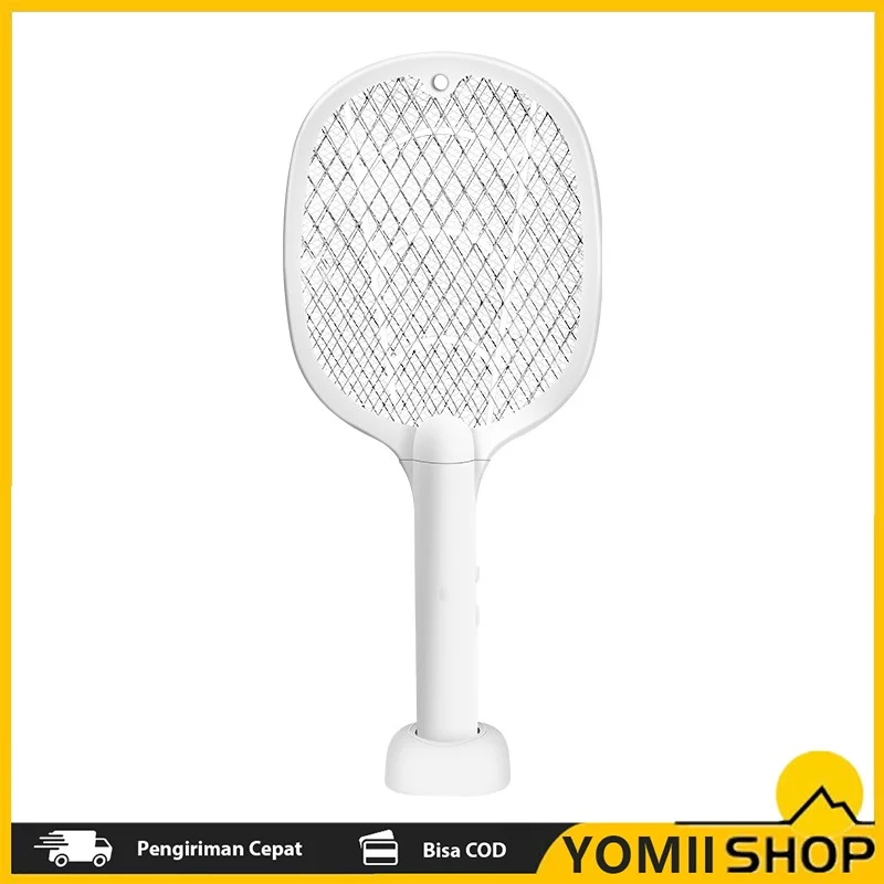 Electric Swatter With Stand Household Swatter Racket Lamp For Indoor Outdoor Use