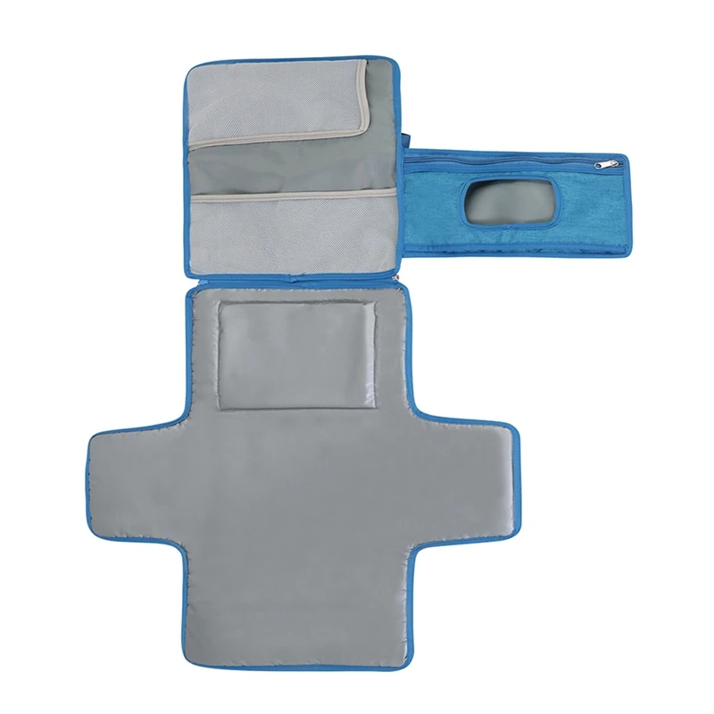 Pad per pannolini per bambini impermeabile e Anti-urina fasciatoio multifunzionale per pannolini con borsa per salviette umidificate comodo Pad per pannolini