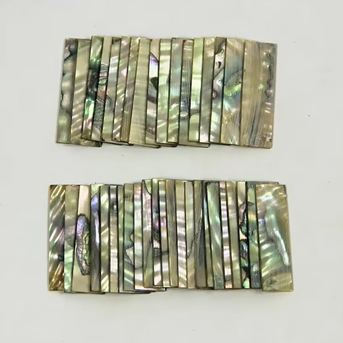 Free Shipping 10 Pcs New Quality Flamed Violin Bow Frog Abalone Slides Violino Parts Accessories