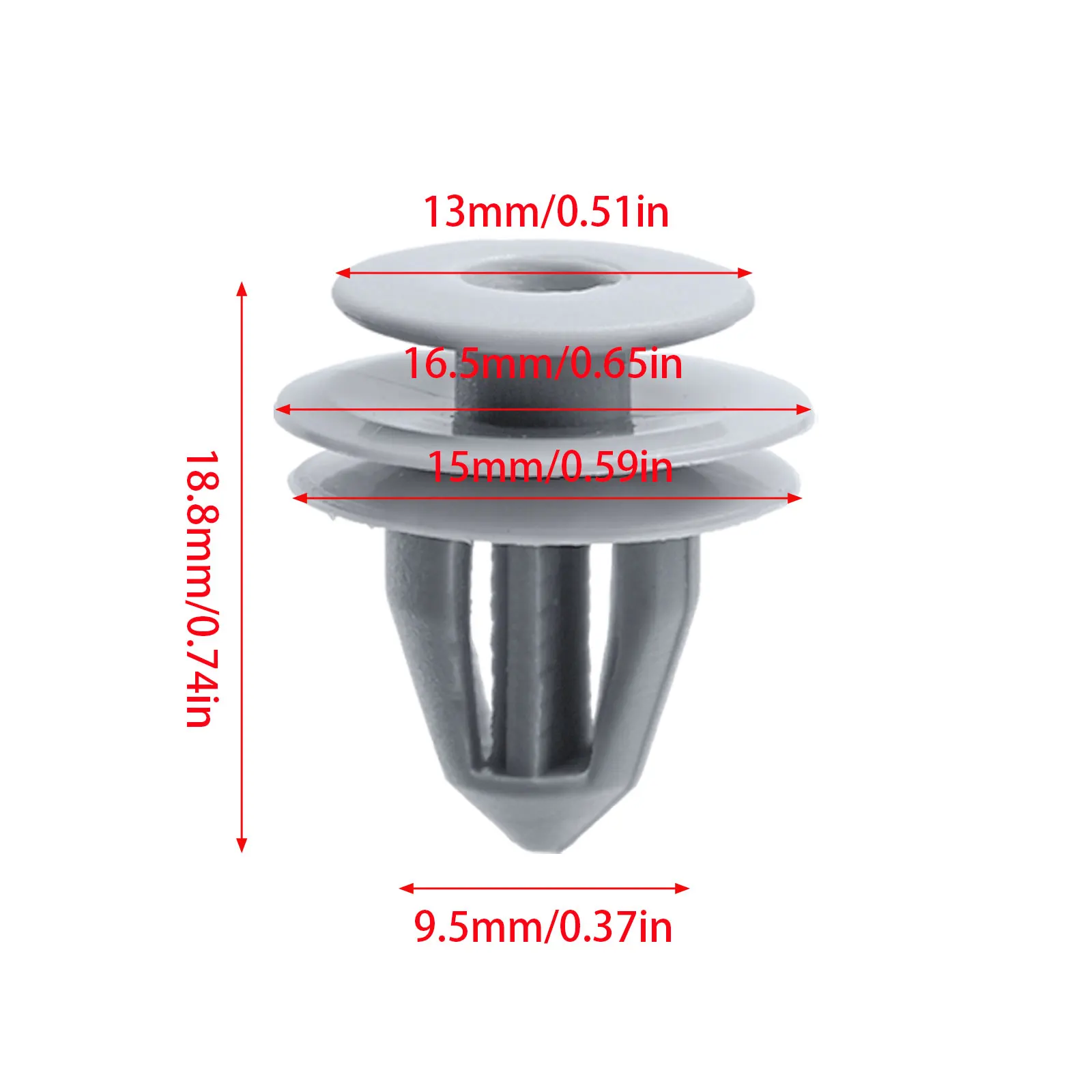91560SP0003 Interior Pillar & Door Panel Trim Retainer Clips Fasteners For Honda Civic CR‑V Prelude Integra Acura MDX Legend RDX
