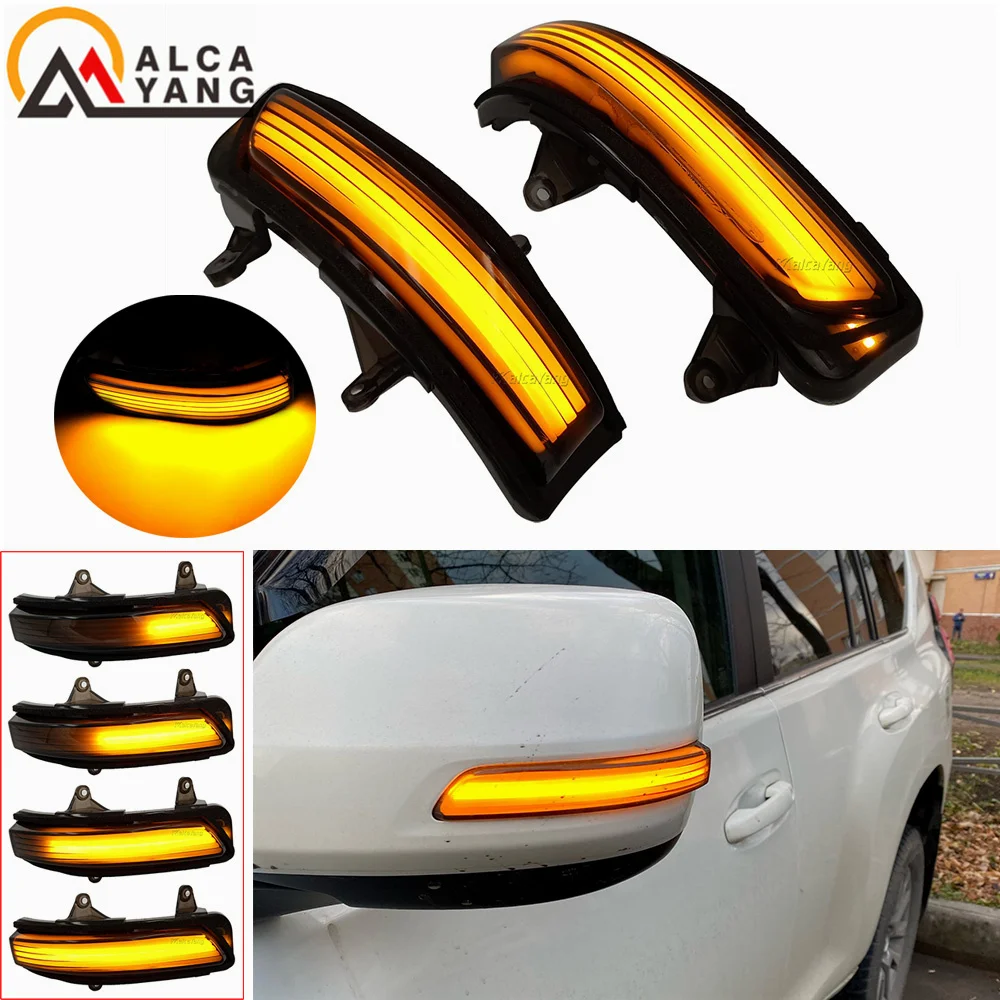 

For Toyota Land Cruiser FJ200 LC200 Prado FJ150 2010-2020 Car Accessories Dynamic Turn Signal Light LED Mirror Sequential Lamp