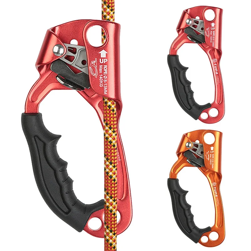 Outdoor Hand Ascender Climbing Ascender 8-12Mm Vertical Rope Access Climbing Rescue Caving Outdoor Mountaineering Ascender