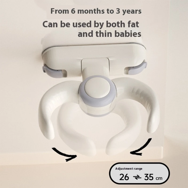 

J15U Компактный складной держатель для ванны для стоячего малыша, настенное крепление
