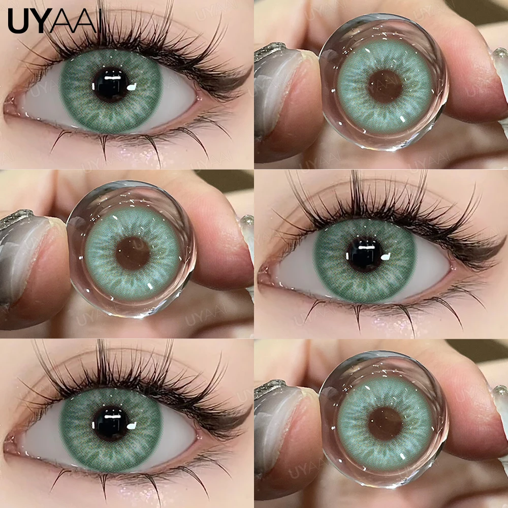 UYAAI Kleurcontactlenzen Siri Green Lenzen Make-up PATTAYA Groene Lenzen Beauty Pupils Cosmetische Gekleurde Lenzen Colorcon Groene Lenzen