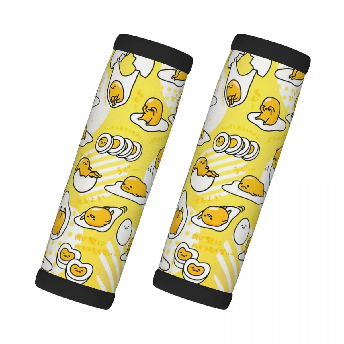 مخصص أنيمي Gudetama الكرتون الأمتعة مقبض التفاف حقيبة معرف 2 حزمة مقبض الثلاجة